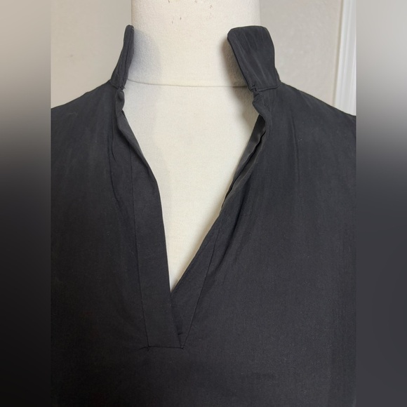 Polo Garage High/Low Maxi/Midi Black Sleeveless Dress with Pockets, V Neck Small - Picture 6 of 16